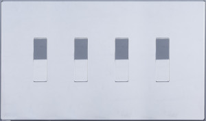 Выключатель кнопочный 4 кл. (внутренний монт.), Хром, Toledo Salvador SJAN77EC4