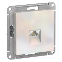 Розетка компьютерная RJ45 Cat. 6e, Жемчуг, AtlasDesign SE ATN000486