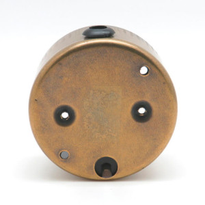 Выключатель поворотный 1 кл. проходной (2 положения), металл, Бронза, Petrucci 306BR