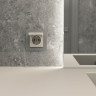 Розетка с З/К с крышкой, герметичная IP44, Hammer дымчатый, Werkel W1271204