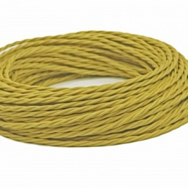 Ретро кабель витой 2x4 Песочное золото, Interior Wire ПРВ2400-ПЧЗ (1 метр) Ретро кабель витой 2x4 Песочное золото, Interior Wire ПРВ2400-ПЧЗ (1 метр)