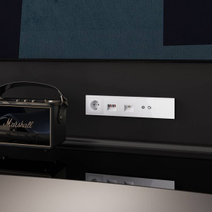 Рамка 5 местная, пластик, Белый глянцевый, Voltum S70 VLS100501