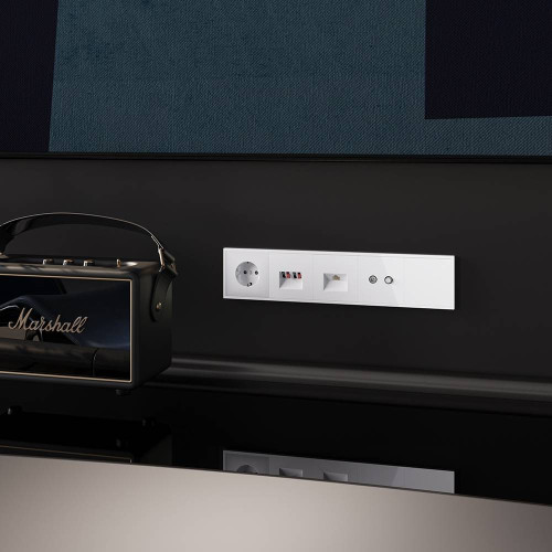 Рамка 5 местная, пластик, Белый глянцевый, Voltum S70 VLS100501