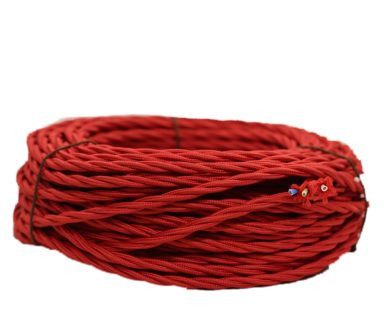 Ретро кабель витой 2x2,5 красный, Villaris 1022508