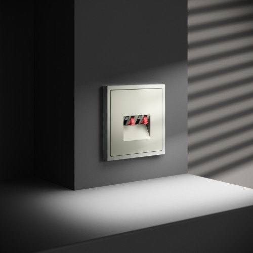 Розетка акустическая 4-местная, Сталь, S70 Voltum VLS060305