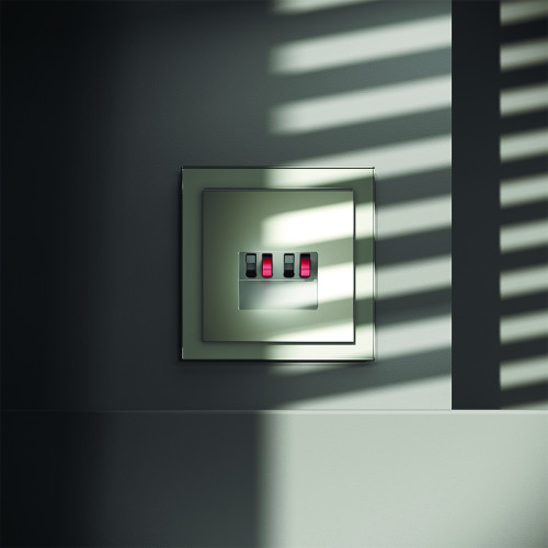 Розетка акустическая 4-местная, Сталь, S70 Voltum VLS060305