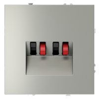 Розетка акустическая 4-местная, Сталь, S70 Voltum VLS060305