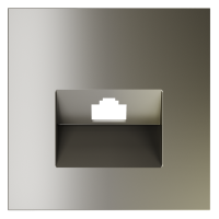 Лицевая панель для розетки компьютерной RJ45 Cat.6, Шелк, S70 Voltum VLS001304