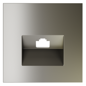 Лицевая панель для розетки компьютерной RJ45 Cat.6, Шелк, S70 Voltum VLS001304