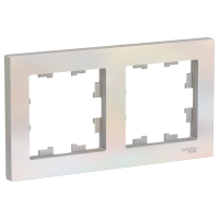 Рамка 2 местная, Жемчуг, AtlasDesign SE ATN000402