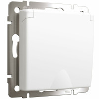 Розетка с З/К с крышкой, герметичная IP44, Белый матовый, Werkel W1171261