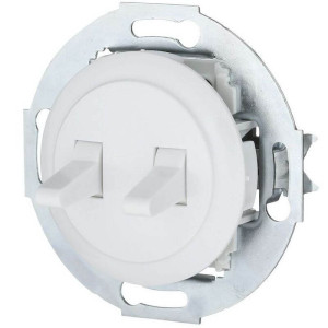 Выключатель тумблерный 2 кл. проходной, Белый, Vintage LK Studio 882404-1