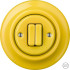 Выключатель кнопочный 2 кл., ярко-желтый глянцевый, Katy Paty NILUG2Sl5 