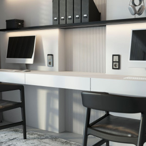 Розетка с З/К и USB зарядкой, тип А+A, Дымчатый, Werkel W1271704