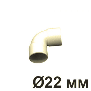 Уголок для труб D22 мм., Слоновая кость, Villaris-Loft GBQ 3082223
