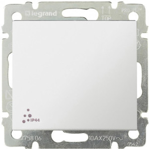 Выключатель 1 клав. герметичный IP44, белый,  Valena Classic Legrand 774201