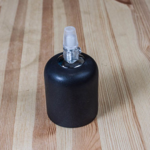 Ретро патрон керамический Е27, черный, M1 BLACK Euro-Lamp