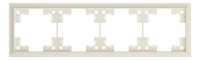 Рамка 4 местная, Кремовый сатин, Classic Rikett 35940 MC