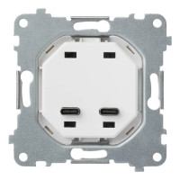 Механизм USB-розетки С+С 60 Вт, Rikkett 32382