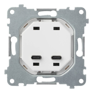Механизм USB-розетки С+С 60 Вт, Rikkett 32382