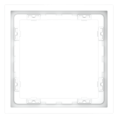 Рамка 1 местная, пластик, Белый матовый, Voltum S70 VLS100102