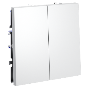 Выключатель проходной 2-кл., Белый матовый, VOLTUM S70 VLS020302