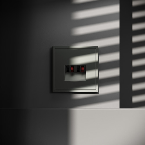 Розетка акустическая 4-местная, Титан, S70 Voltum VLS060306