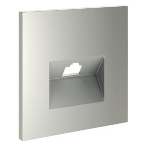 Лицевая панель для розетки компьютерной RJ45 Cat.6, Сталь, S70 Voltum VLS001305