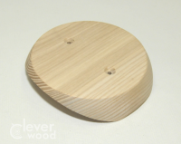 Накладка деревянная D124 для светильников на бревно, Clever Wood