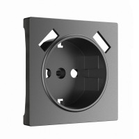 Лицевая панель на механизм роз. с З/К и USB зарядкой, Графит матовый, Werkel W1179564