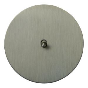 Выключатель тумблерный 1 кл. (внутренний монт.) капля, Никель, Аrt Salvador EU010101A01