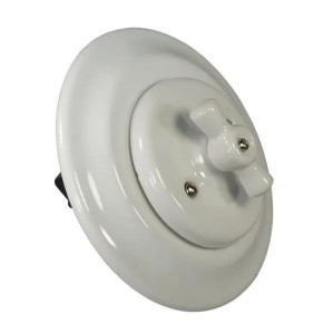 Выключатель керамика 2 кл. (4 положения), белый Retrika Colony RV-SW-21