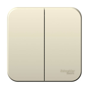 Выключатель 2 кл. 10А, Молочный, Blanca SE BLNVA105012