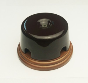 Распаечная коробка керамика D77х40, коричневый, Арбат Interior Electric РКМИЕ7740К