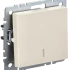 Выключатель 1 кл. с подсветкой, Бежевый, Brite IEK BR-V10-1-10-K10