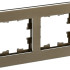 Рамка 2 местная, металл, Латунь RE, Brite IEK BR-M22-M-01-K49