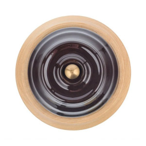 Распаечная коробка керамика D90х45 без подложки, Коричневый, Астория Interior Electric