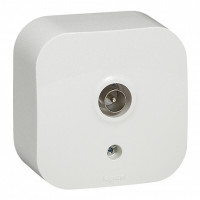 Розетка телевизионная TV, белый, Quteo Legrand 782215