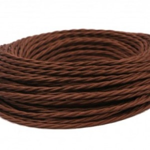 Ретро кабель витой 2x4 Коричневый, Interior Wire ПРВ2400-КРЧ (1 метр)