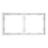 Рамка 2 местная, пластик, Белый матовый, Voltum S70 VLS100202