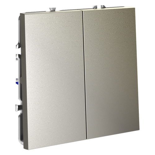 Выключатель проходной 2-кл., Шелк, VOLTUM S70 VLS020304