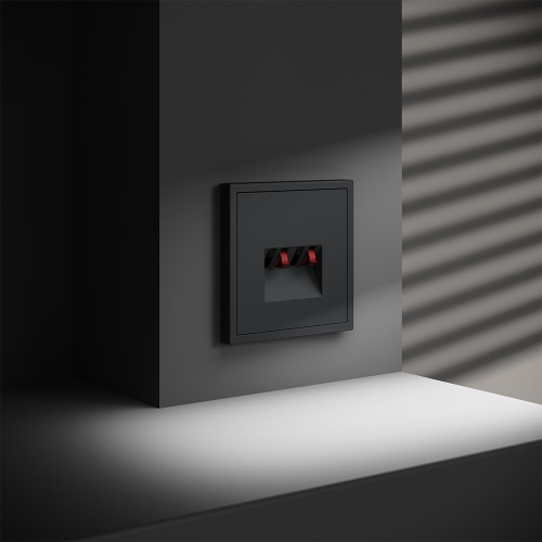 Розетка акустическая 4-местная, Графит, S70 Voltum VLS060307