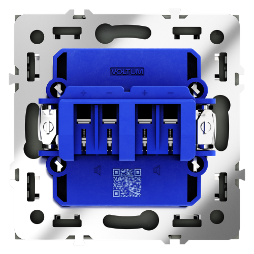 Розетка акустическая 4-местная, Графит, S70 Voltum VLS060307
