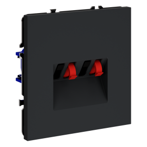 Розетка акустическая 4-местная, Графит, S70 Voltum VLS060307