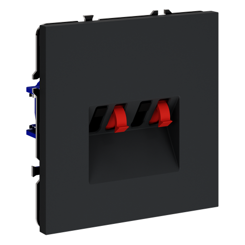 Розетка акустическая 4-местная, Графит, S70 Voltum VLS060307