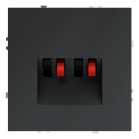 Розетка акустическая 4-местная, Графит, S70 Voltum VLS060307