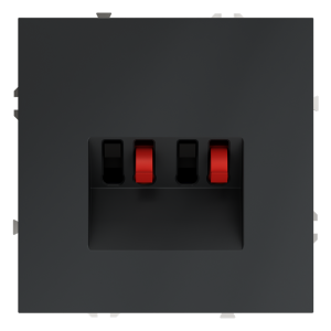 Розетка акустическая 4-местная, Графит, S70 Voltum VLS060307