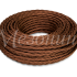 Ретро кабель витой 2x1,5 Шоколад, Аврора ТМ МезонинЪ GE70143-17 (1 метр)