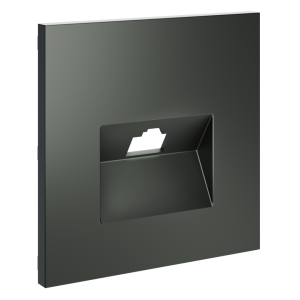 Лицевая панель для розетки компьютерной RJ45 Cat.6, Титан, S70 Voltum VLS001306