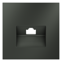 Лицевая панель для розетки компьютерной RJ45 Cat.6, Титан, S70 Voltum VLS001306